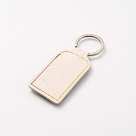 Leather metal keychain PU vintage leather keychain creative metal fashion leather rope sturdy car keychain